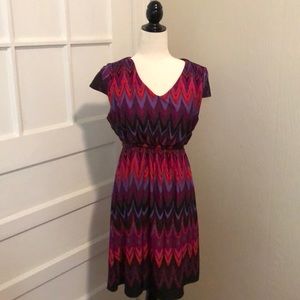 Red Patterned New Directions Dress